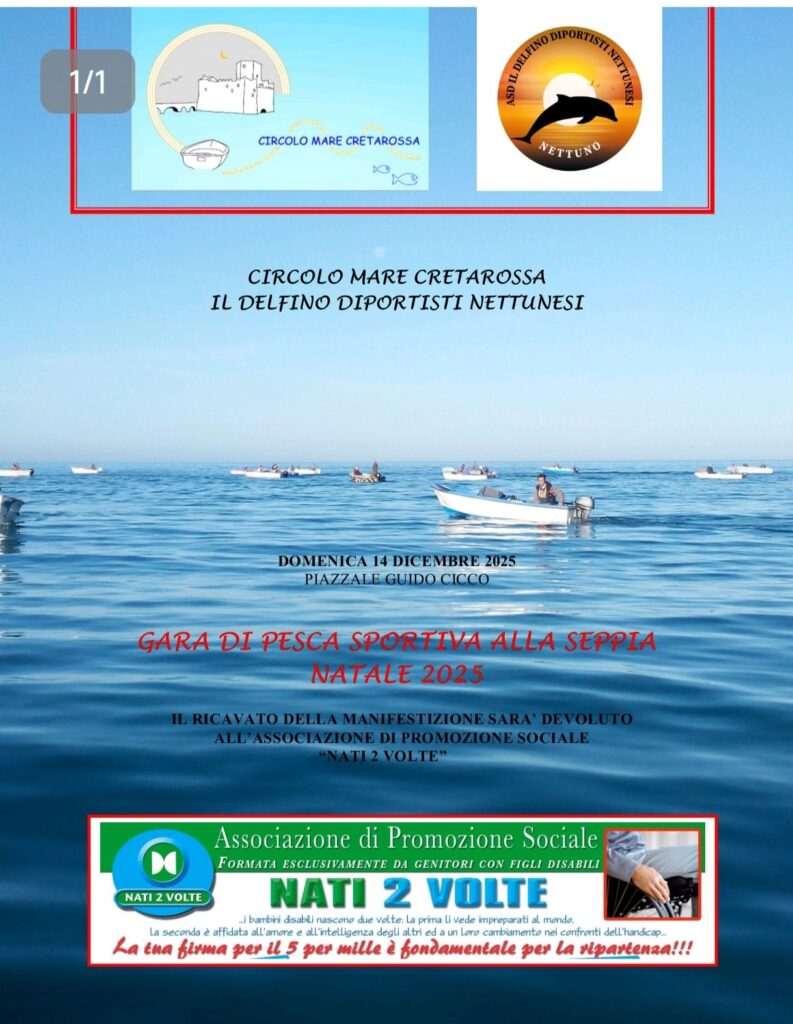 Gara di pesca alla seppia per il Natale 2025